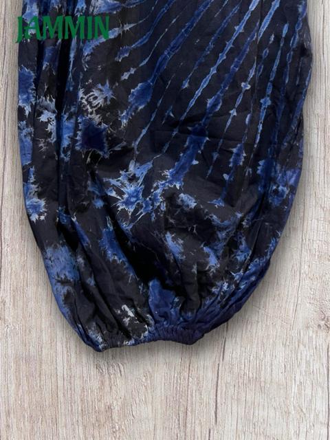 タイダイアラジンパンツ 黒×青 エスニック ヒッピー サイケ 個性派 アラジンパンツ < 男性ファッション タイダイアラジンパンツ 黒×青 エスニック ヒッピー サイケ 個性派 アラジンパンツ < 男性ファッションの