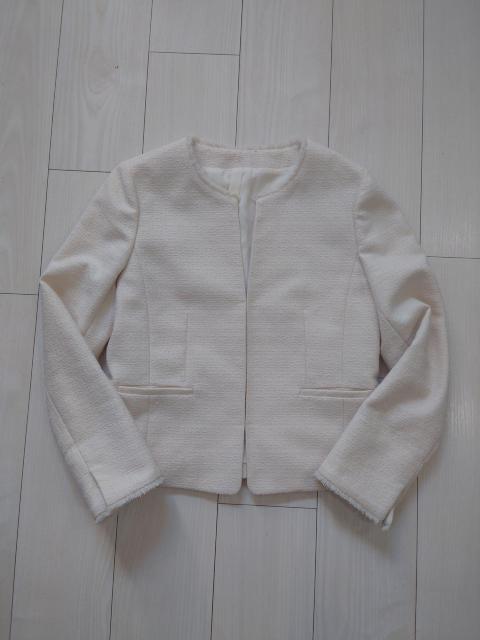 NOLLEYS SOPHI ツイードノーカラージャケット サイズ40 < 女性ファッション  NOLLEYS SOPHI ツイードノーカラージャケット サイズ40 < 女性ファッションの