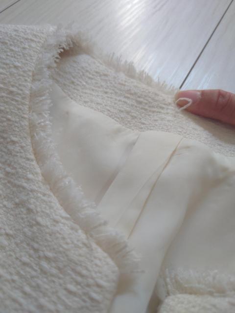 NOLLEYS SOPHI ツイードノーカラージャケット サイズ40 < 女性ファッション  NOLLEYS SOPHI ツイードノーカラージャケット サイズ40 < 女性ファッションの