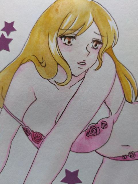 自作イラスト・送料込・黄瀬ちはる・人妻・巨乳・下着姿・お誘い・A5小 < アニメ/コミック/キャラクター  自作イラスト・送料込・黄瀬ちはる・人妻・巨乳・下着姿・お誘い・A5小 < アニメ/コミック/キャラクターの