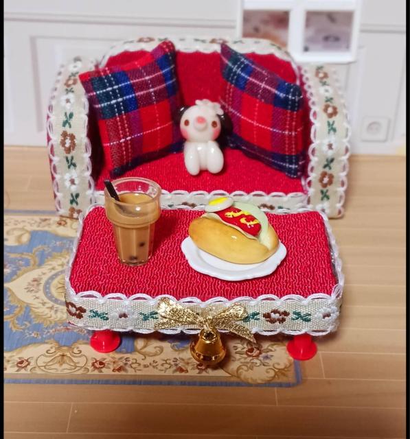 ドールハウス用 赤いソファとテーブルセット 8点セット < ペット/手芸/園芸 ドールハウス用 赤いソファとテーブルセット 8点セット < ペット/手芸/園芸の