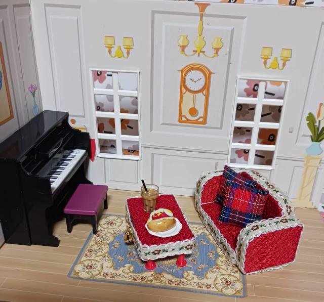 ドールハウス用 赤いソファとテーブルセット 8点セット < ペット/手芸/園芸 ドールハウス用 赤いソファとテーブルセット 8点セット < ペット/手芸/園芸の