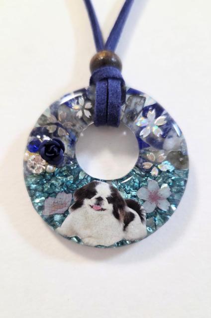 ペキニーズ天然石レジンネックレス★ ラピスラズリレジンネックレス ペキニーズ ペキニーズアクセサリー 犬 < 女性ファッション ペキニーズ天然石レジンネックレス★ ラピスラズリレジンネックレス ペキニーズ ペキニーズアクセサリー 犬 < 女性ファッションの