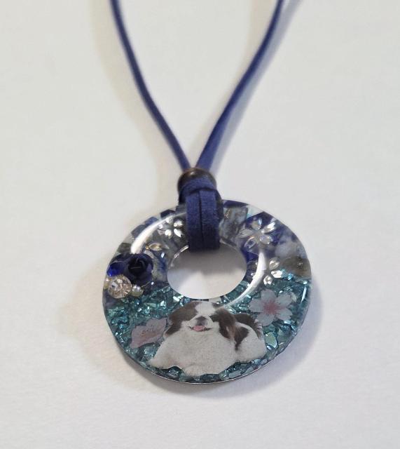 ペキニーズ天然石レジンネックレス★ ラピスラズリレジンネックレス ペキニーズ ペキニーズアクセサリー 犬 < 女性ファッション ペキニーズ天然石レジンネックレス★ ラピスラズリレジンネックレス ペキニーズ ペキニーズアクセサリー 犬 < 女性ファッションの