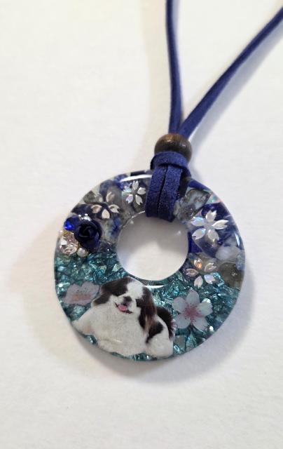 ペキニーズ天然石レジンネックレス★ ラピスラズリレジンネックレス ペキニーズ ペキニーズアクセサリー 犬 < 女性ファッション ペキニーズ天然石レジンネックレス★ ラピスラズリレジンネックレス ペキニーズ ペキニーズアクセサリー 犬 < 女性ファッションの