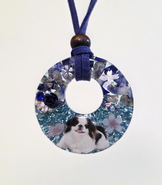 ペキニーズ天然石レジンネックレス★ ラピスラズリレジンネックレス ペキニーズ ペキニーズアクセサリー 犬 < 女性ファッション ペキニーズ天然石レジンネックレス★ ラピスラズリレジンネックレス ペキニーズ ペキニーズアクセサリー 犬 < 女性ファッションの