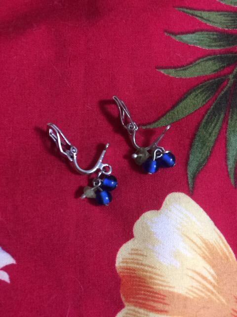 青いさくらんぼデザイン☆イヤリング☆ < 女性アクセサリー/時計 青いさくらんぼデザイン☆イヤリング☆ < 女性アクセサリー/時計の