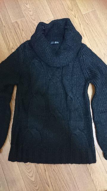 新品   モヘア ニット セーター 羊毛 ザックリニット ケーブルニット ブラック < 女性ファッション  新品   モヘア ニット セーター 羊毛 ザックリニット ケーブルニット ブラック  < 女性ファッションの