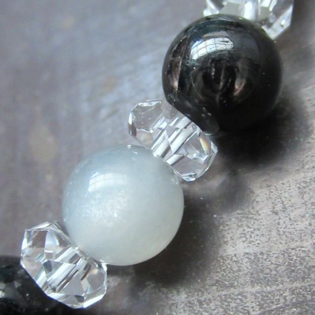 ライトグレームーンストーンxハイパーシーンxカット水晶 < 男性アクセサリー/時計 ライトグレームーンストーンxハイパーシーンxカット水晶 < 男性アクセサリー/時計の