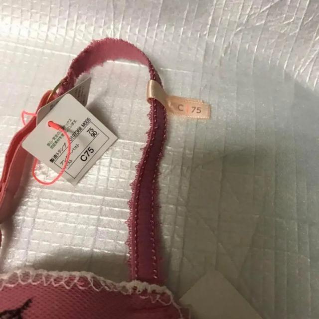 新品 トリンプ ブラジャー メッセージレース 夢みるブラ C75   ピンク < 女性ファッション  新品 トリンプ ブラジャー メッセージレース 夢みるブラ C75   ピンク < 女性ファッションの