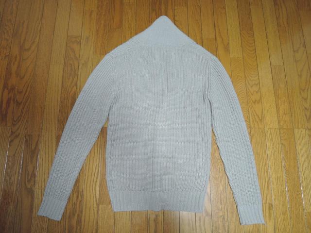 AKM エイケイエム ショールカラー ニット カーディガン M 灰 SHAWL CARDIGAN ケーブル セーター < ブランド  AKM エイケイエム ショールカラー ニット カーディガン M 灰 SHAWL CARDIGAN ケーブル セーター < ブランドの
