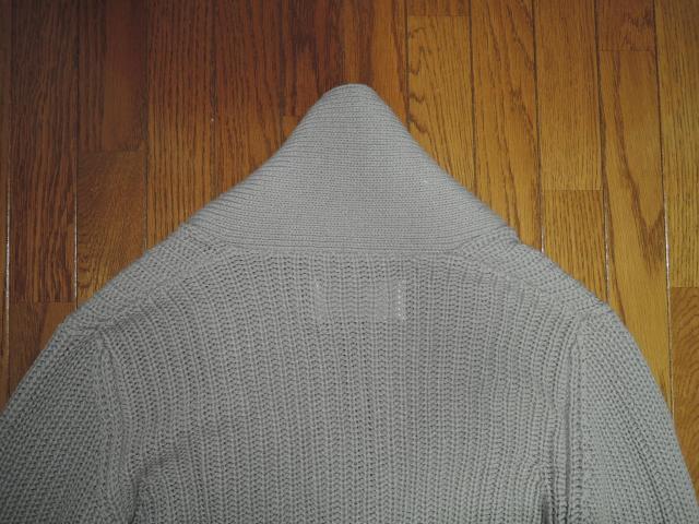 AKM エイケイエム ショールカラー ニット カーディガン M 灰 SHAWL CARDIGAN ケーブル セーター < ブランド  AKM エイケイエム ショールカラー ニット カーディガン M 灰 SHAWL CARDIGAN ケーブル セーター < ブランドの