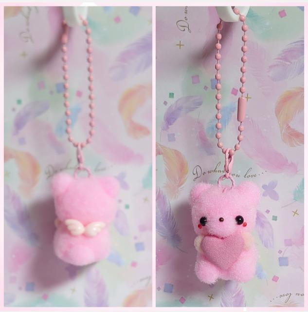 ハンドメイド♪ポンポンマスコット『ハート持ちくま天使』ピンクハート@ < ペット/手芸/園芸 ハンドメイド♪ポンポンマスコット『ハート持ちくま天使』ピンクハート@ < ペット/手芸/園芸の