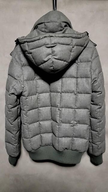 美品AKM×DUVETICA キルティングスクエアフーデットダウンジャケット L < ブランド 美品AKM×DUVETICA キルティングスクエアフーデットダウンジャケット L < ブランドの