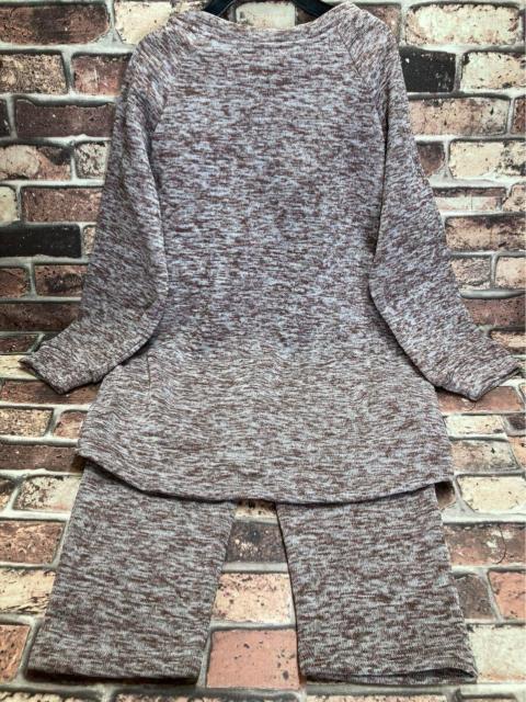 送料無料!うしろ長め&ふわふわ&あったか! レディース裏起毛ニットフリース上下セット(パープル系)1組 < 女性ファッション 送料無料!うしろ長め&ふわふわ&あったか! レディース裏起毛ニットフリース上下セット(パープル系)1組 < 女性ファッションの