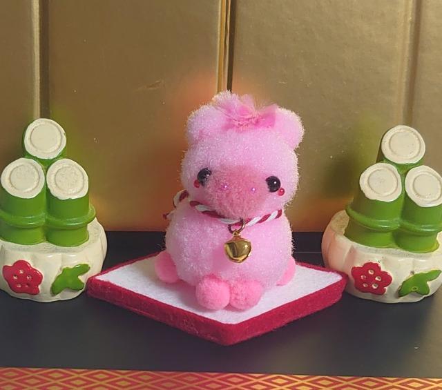 ハンドメイド♪ポンポンマスコット『2026・午年☆カラフルうまさん』桃 < ペット/手芸/園芸 ハンドメイド♪ポンポンマスコット『2026・午年☆カラフルうまさん』桃 < ペット/手芸/園芸の