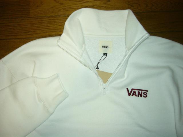 新品 VANS バンズ ハーフ ジップ スウェット S 白 ユニセックス < ブランド 新品 VANS バンズ ハーフ ジップ スウェット S 白 ユニセックス < ブランドの