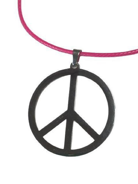 ピースマーク ネックレス チェーンピンク トップシルバー ステンレス メンズ レディース ペンダント アクセサリー < 男性アクセサリー/時計  ピースマーク ネックレス チェーンピンク トップシルバー ステンレス メンズ レディース ペンダント アクセサリー < 男性アクセサリー/時計の