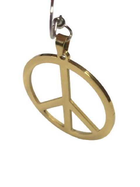 ピースマーク モチーフ ピアス ゴールド ステンレス メンズ レディース ユニセックス ジュエリー アクセサリー 平和 < 男性アクセサリー/時計  ピースマーク モチーフ ピアス ゴールド ステンレス メンズ レディース ユニセックス ジュエリー アクセサリー 平和 < 男性アクセサリー/時計の