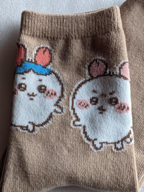 ちいかわ ちいかわ&ハチワレ靴下  ソックス 23〜25cm < アニメ/コミック/キャラクター  ちいかわ ちいかわ&ハチワレ靴下  ソックス 23〜25cm < アニメ/コミック/キャラクターの