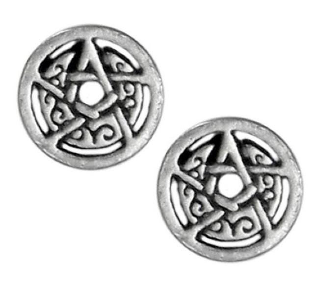 MM: Crescent Moon Pentacle Circle Stud < 女性アクセサリー/時計  MM: Crescent Moon Pentacle Circle Stud  < 女性アクセサリー/時計の