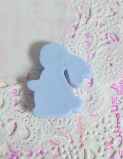 ★ハンドメイド素材★デコパーツ・刺繍風うさぎさん(ブルー) < 香水/コスメ/ネイル  ★ハンドメイド素材★デコパーツ・刺繍風うさぎさん(ブルー) < 香水/コスメ/ネイルの