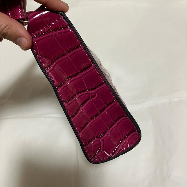【ノーブランド扱い】 クロコ柄 / ミニハンドバッグ / パープル < 女性ファッション  【ノーブランド扱い】 クロコ柄 / ミニハンドバッグ / パープル < 女性ファッションの