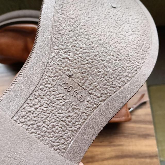 新品 23cm レディース ブーツ ブラウン 厚底 シューズ ショートブーツ < 女性ファッション  新品 23cm レディース ブーツ ブラウン 厚底 シューズ ショートブーツ < 女性ファッションの