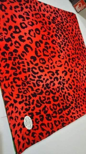 ◆新品◆バンダナ◆ヒョウ柄◆Black/Red◆ < 男性ファッション ◆新品◆バンダナ◆ヒョウ柄◆Black/Red◆ < 男性ファッションの
