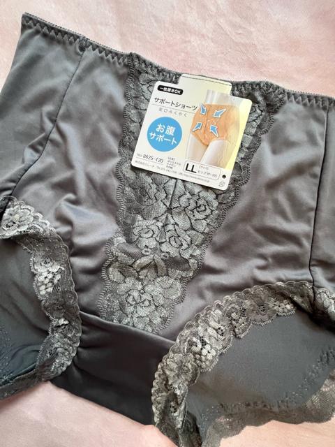 LLサイズ!一枚ばきOK!光沢感ある!サポートショーツ!パワーネットでお腹サポート!足口らくらく!ガードルショーツ!グレー系色合い < 女性ファッション LLサイズ!一枚ばきOK!光沢感ある!サポートショーツ!パワーネットでお腹サポート!足口らくらく!ガードルショーツ!グレー系色合い < 女性ファッションの