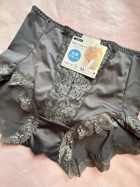 LLサイズ!一枚ばきOK!光沢感ある!サポートショーツ!パワーネットでお腹サポート!足口らくらく!ガードルショーツ!グレー系色合い < 女性ファッション LLサイズ!一枚ばきOK!光沢感ある!サポートショーツ!パワーネットでお腹サポート!足口らくらく!ガードルショーツ!グレー系色合い < 女性ファッションの