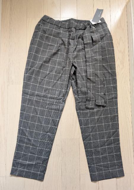 LL★grancontro★ベルメゾン★共布ベルト付き格子柄パンツ★新品★送料無料 < 女性ファッション LL★grancontro★ベルメゾン★共布ベルト付き格子柄パンツ★新品★送料無料 < 女性ファッションの