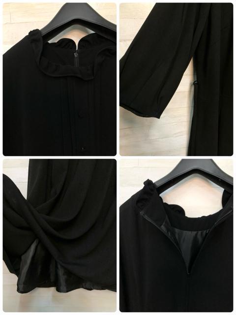 新品☆3L喪服礼服ナチュラル系おしゃれさん向き黒ワンピーススーツR234 < 女性ファッション 新品☆3L喪服礼服ナチュラル系おしゃれさん向き黒ワンピーススーツR234 < 女性ファッションの