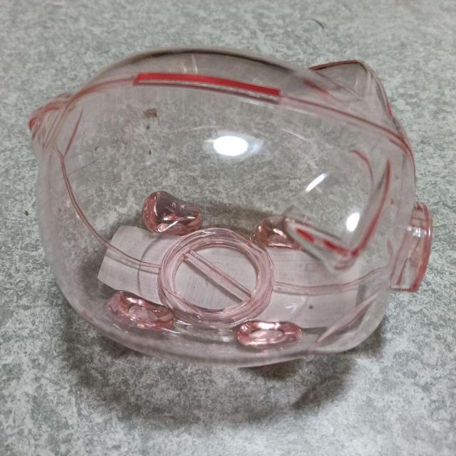 クリアピンク ブタ型貯金箱 < インテリア/ライフ クリアピンク ブタ型貯金箱 < インテリア/ライフの