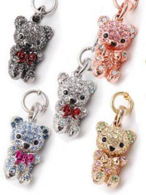 【小倉優子☆愛用】《New》キラキラ・くまストラップ<ブルー> < 家電/AV  【小倉優子☆愛用】《New》キラキラ・くまストラップ<ブルー> < 家電/AVの