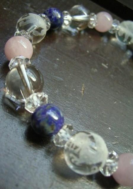 *風水四神*ラピスラズリxディープローズクォーツx水晶 < 女性アクセサリー/時計 *風水四神*ラピスラズリxディープローズクォーツx水晶 < 女性アクセサリー/時計の