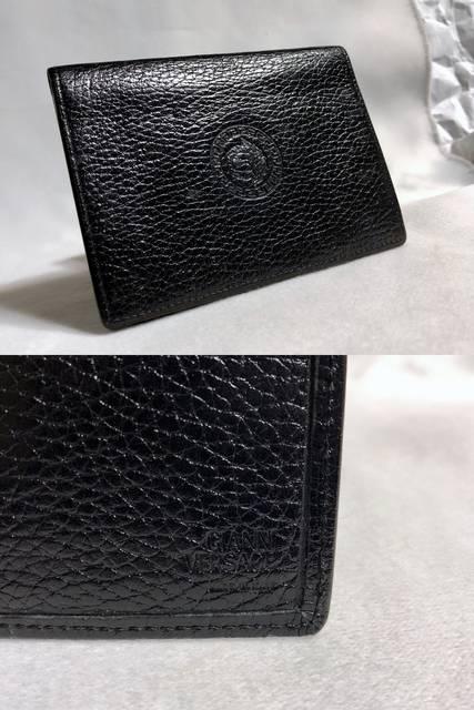 正規美レア ヴェルサーチVERSACE メデューサロゴ カードケース 黒 名刺入れ パスケース < ブランド  正規美レア ヴェルサーチVERSACE メデューサロゴ カードケース 黒 名刺入れ パスケース < ブランドの
