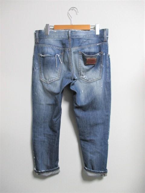 ☆ドルチェ&ガッバーナ ヴィンテージ加工 くるぶし丈 デニムパンツ/メンズ/46 < ブランド ☆ドルチェ&ガッバーナ ヴィンテージ加工 くるぶし丈 デニムパンツ/メンズ/46 < ブランドの