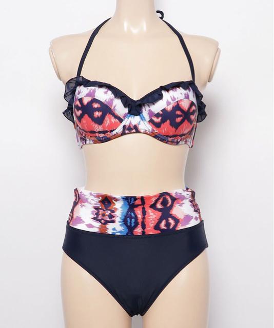 限定セール●パレオ付き●3点SETセット●タイダイ柄ビキニ●紺ネイビー●M < 女性ファッション  限定セール●パレオ付き●3点SETセット●タイダイ柄ビキニ●紺ネイビー●M < 女性ファッションの