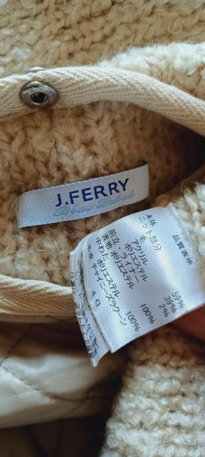 J.FERRYジェイフェリーお洒落可愛いベージュふわふわリアルファー暖かインナー中綿キルティングフーディーニットコートカーディガン < 女性ファッション  J.FERRYジェイフェリーお洒落可愛いベージュふわふわリアルファー暖かインナー中綿キルティングフーディーニットコートカーディガン < 女性ファッションの