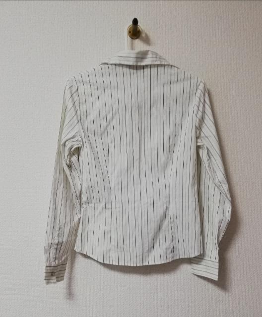 新品 ストリップシャツ 長袖 タグ付 9R < 女性ファッション  新品 ストリップシャツ 長袖 タグ付 9R < 女性ファッションの