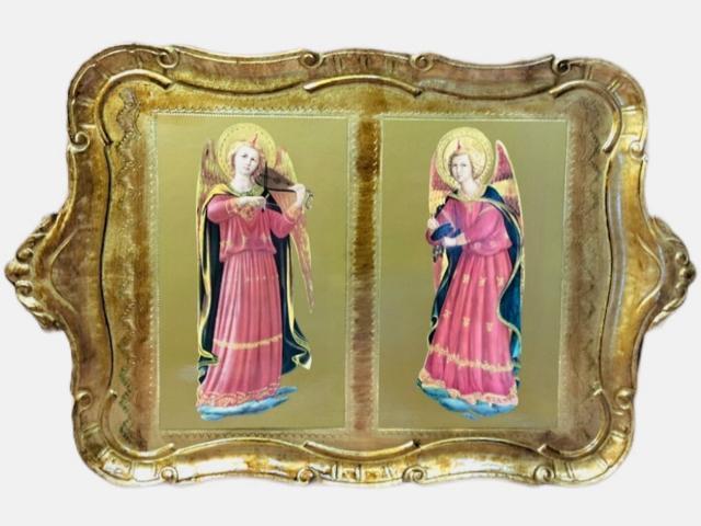 アンティーク イタリア製 トレイ 宗教画 ビンテージ イタリア 木製 トレー 天使 キリスト ヴィンテージ 置物 骨董 エンジェル < ホビー  アンティーク イタリア製 トレイ 宗教画 ビンテージ イタリア 木製 トレー 天使 キリスト ヴィンテージ 置物 骨董 エンジェル  < ホビーの