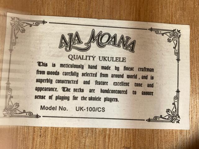 Ala Moana  ウクレレ UK-100/CS 美品 2503-31-1 < ホビー  Ala Moana  ウクレレ UK-100/CS 美品 2503-31-1 < ホビーの