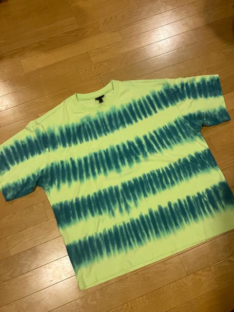H&M タイダイ染め 大きいsize XXL 黄色緑 綿素材 Tシャツ < 男性ファッション H&M タイダイ染め 大きいsize XXL 黄色緑 綿素材 Tシャツ < 男性ファッションの