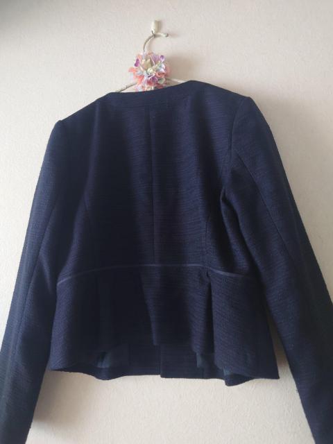 NATURAL BEAUTY BASIC ツイードジャケット S ネイビー < ブランド  NATURAL BEAUTY BASIC ツイードジャケット S ネイビー < ブランドの