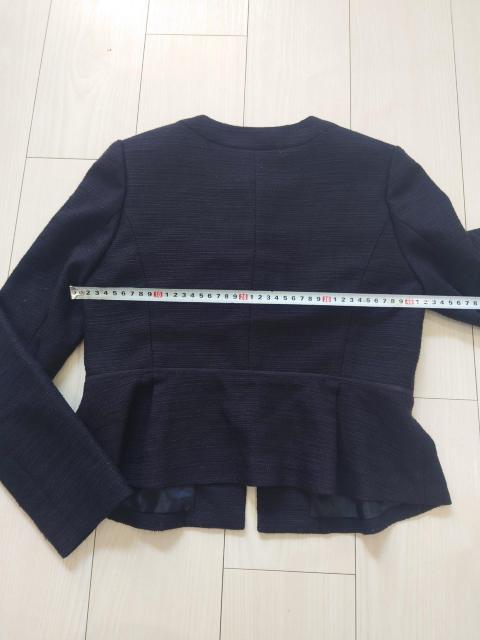 NATURAL BEAUTY BASIC ツイードジャケット S ネイビー < ブランド  NATURAL BEAUTY BASIC ツイードジャケット S ネイビー < ブランドの