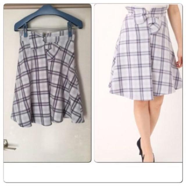 新品タグ付きswingle ウエストねじりリボンチェックスカートM < ブランド  新品タグ付きswingle ウエストねじりリボンチェックスカートM  < ブランドの