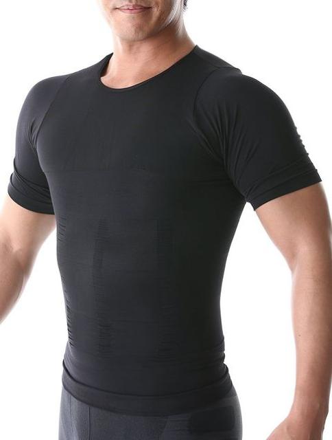 加圧インナー 加圧シャツ L黒 < ヘルス/ビューティー  加圧インナー 加圧シャツ L黒  < ヘルス/ビューティーの