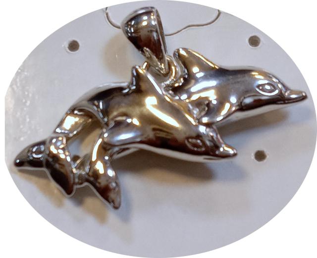 Nebula: Double Dolphins Pendant < 女性アクセサリー/時計  Nebula: Double Dolphins Pendant < 女性アクセサリー/時計の