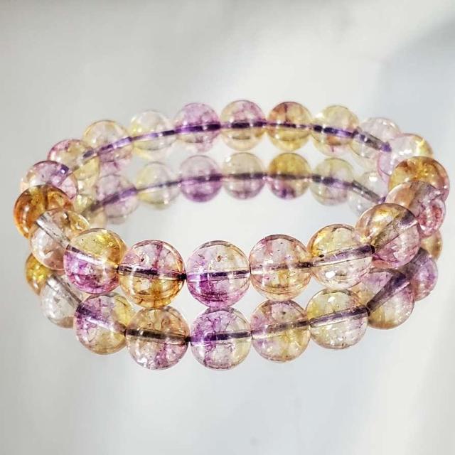 込み★34★天然石★綺麗!!スーパーセブン!ブレスレット★ < 男性アクセサリー/時計 込み★34★天然石★綺麗!!スーパーセブン!ブレスレット★ < 男性アクセサリー/時計の